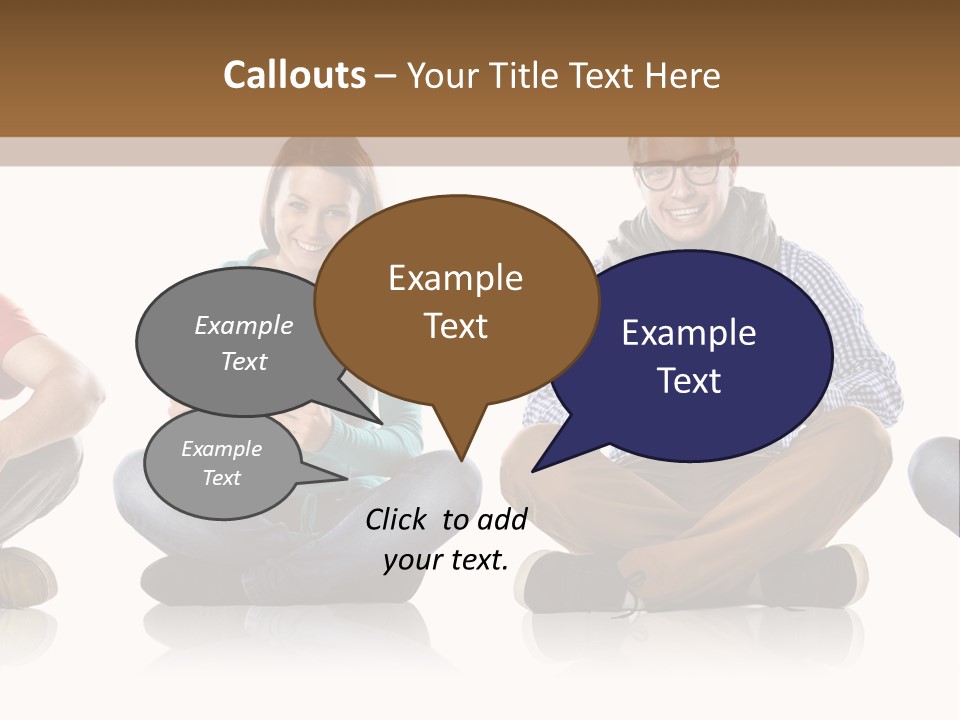 Studio Female Happy PowerPoint Template