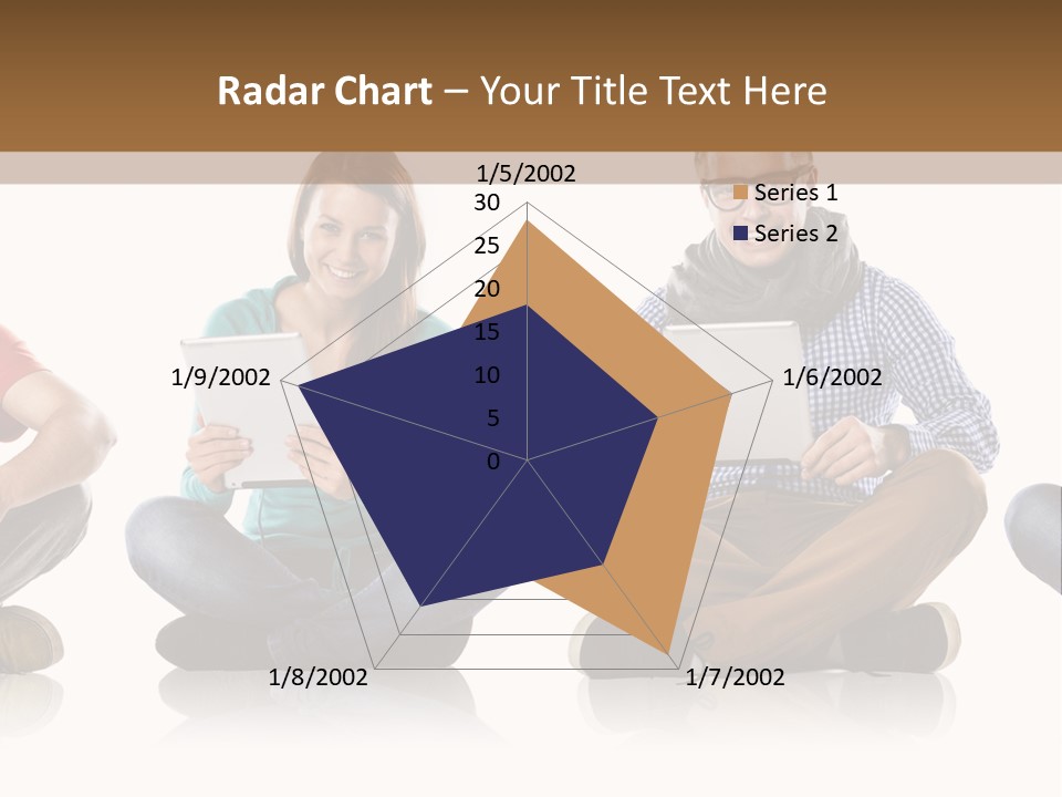 Studio Female Happy PowerPoint Template