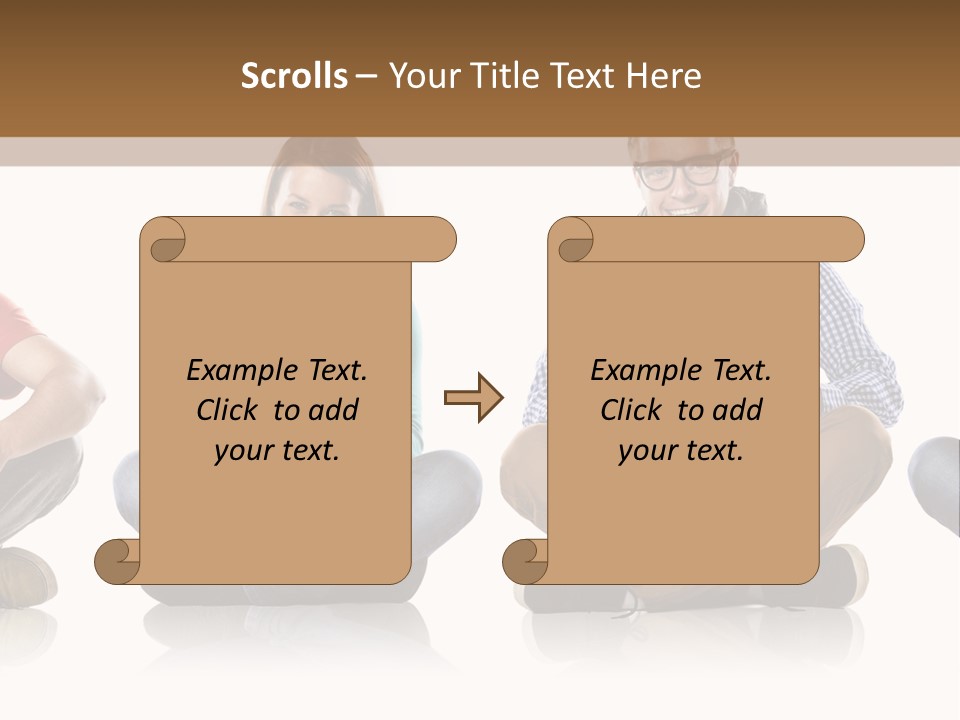 Studio Female Happy PowerPoint Template
