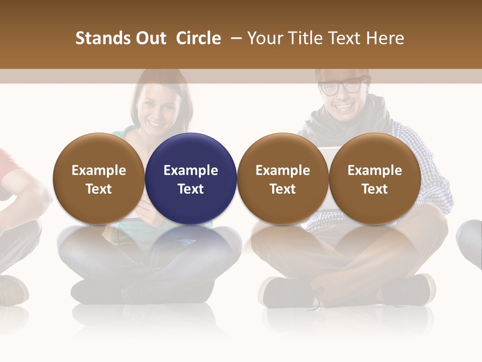 Studio Female Happy PowerPoint Template