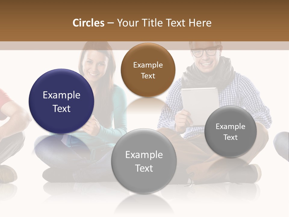 Studio Female Happy PowerPoint Template