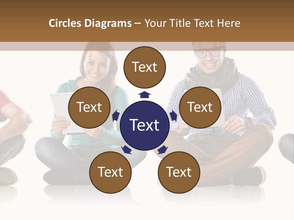 Studio Female Happy PowerPoint Template