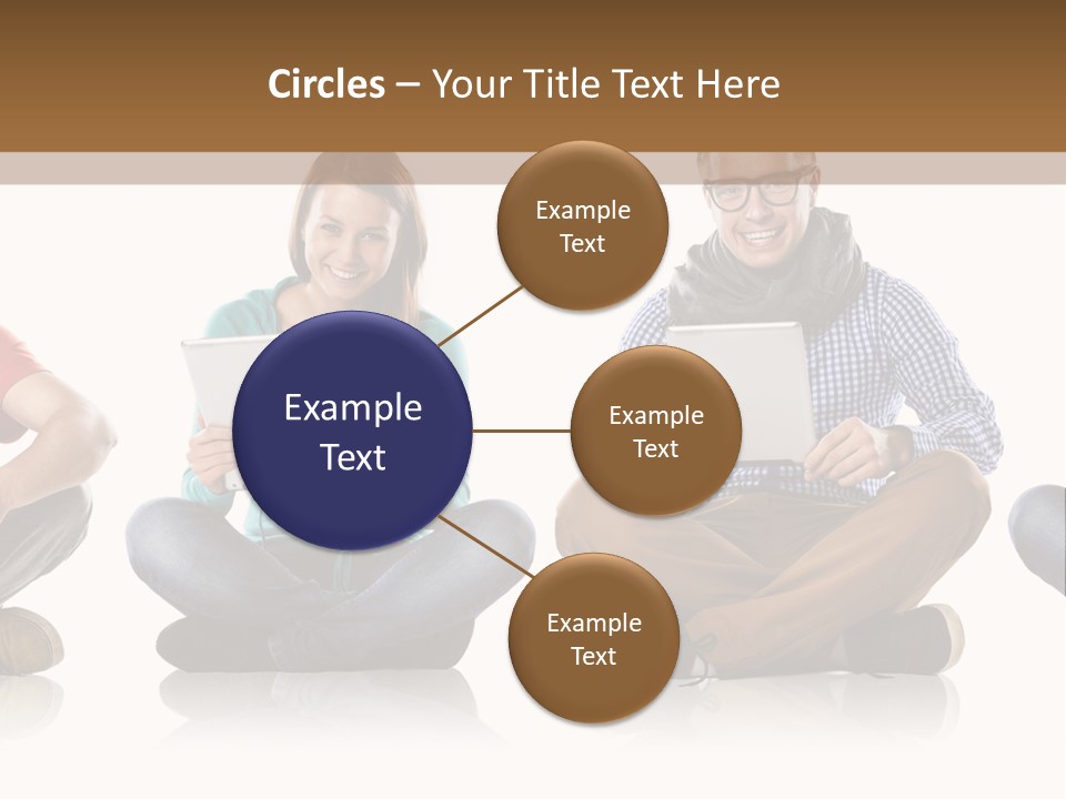 Studio Female Happy PowerPoint Template