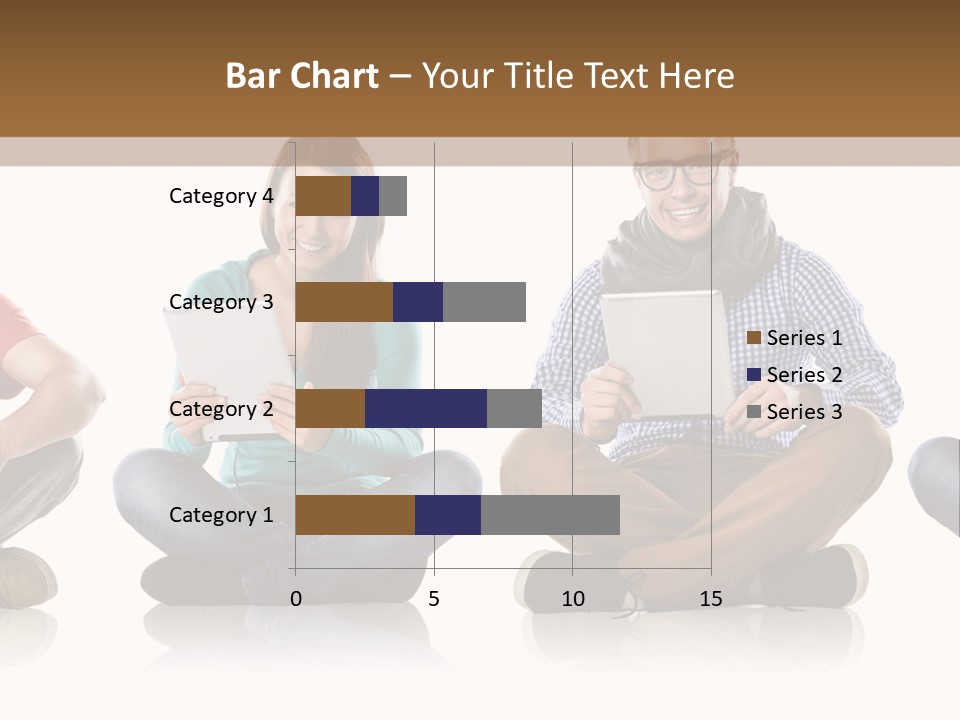 Studio Female Happy PowerPoint Template