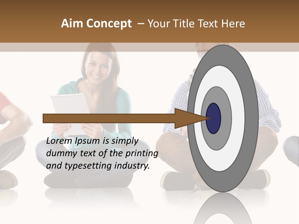 Studio Female Happy PowerPoint Template