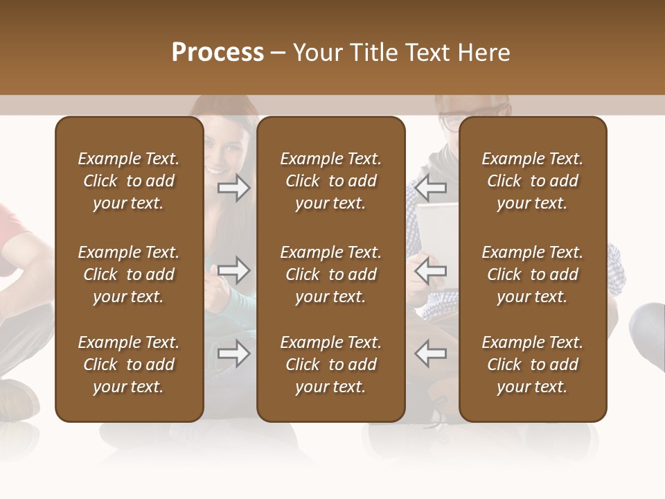 Studio Female Happy PowerPoint Template
