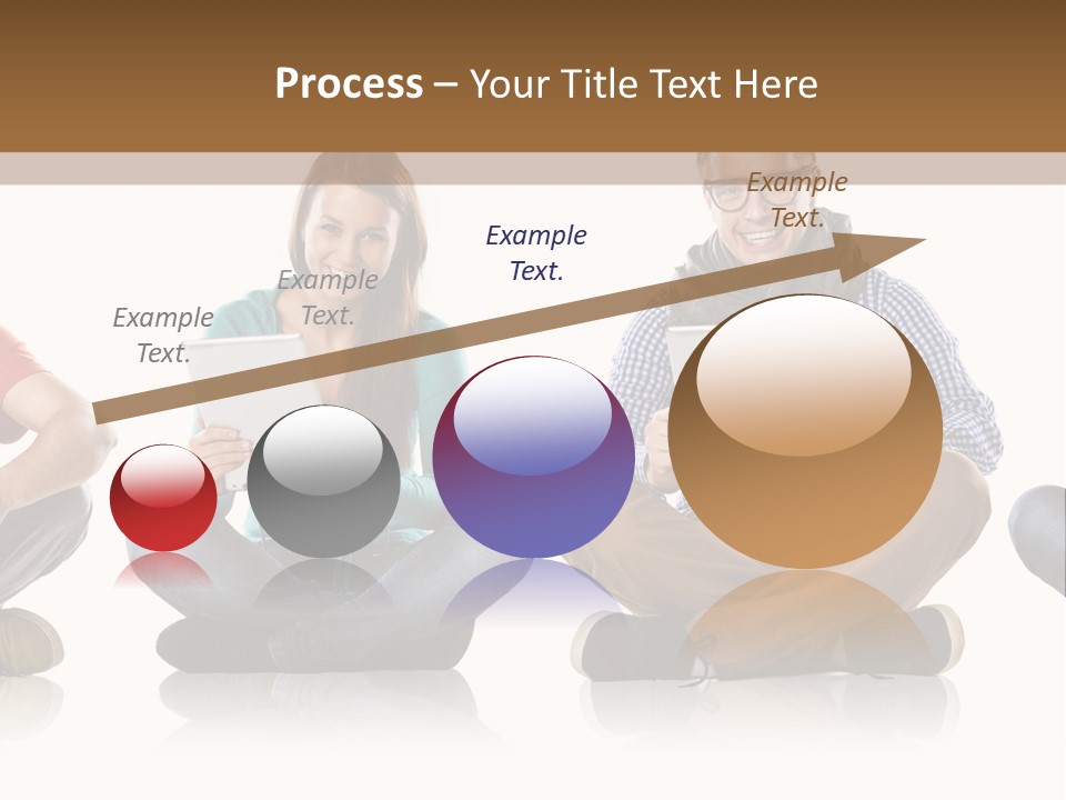 Studio Female Happy PowerPoint Template