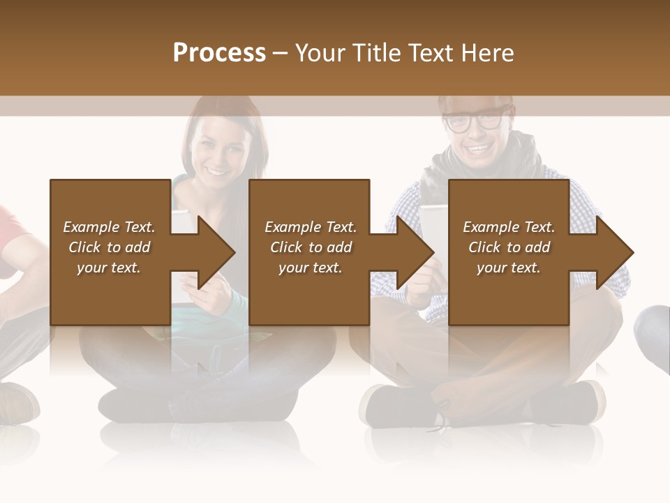 Studio Female Happy PowerPoint Template