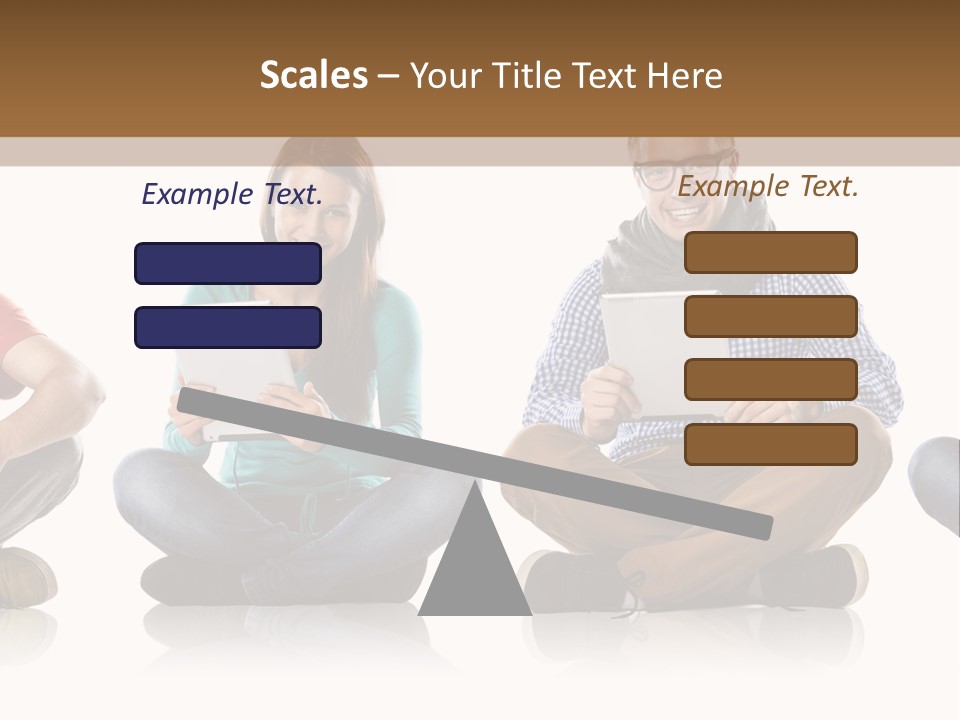 Studio Female Happy PowerPoint Template