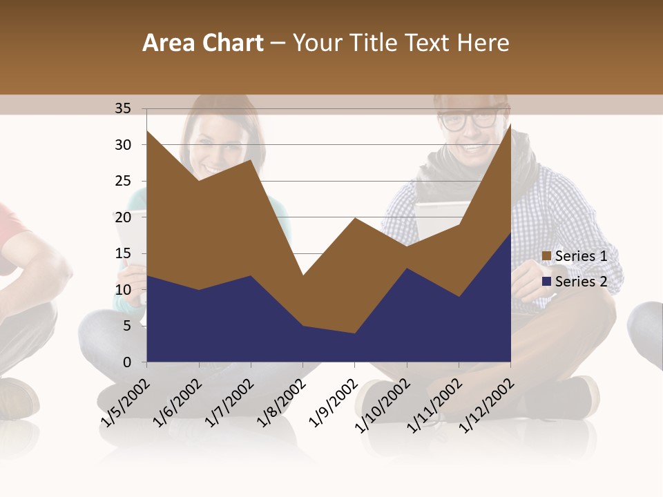 Studio Female Happy PowerPoint Template