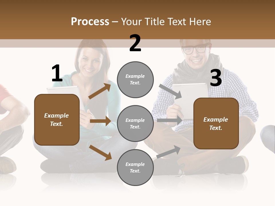 Studio Female Happy PowerPoint Template