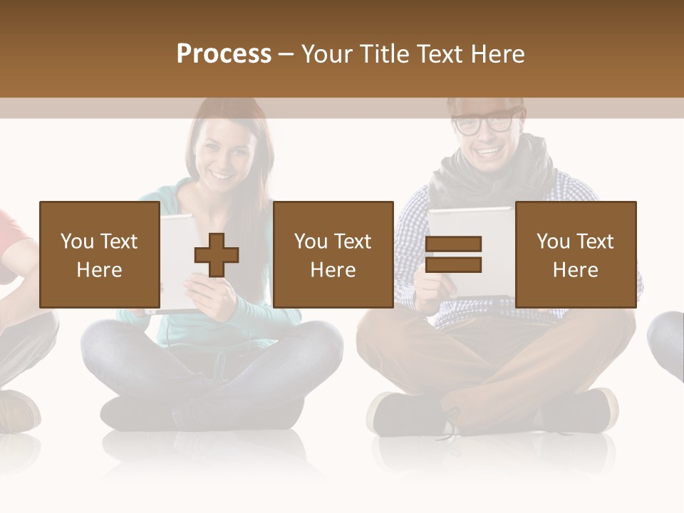 Studio Female Happy PowerPoint Template