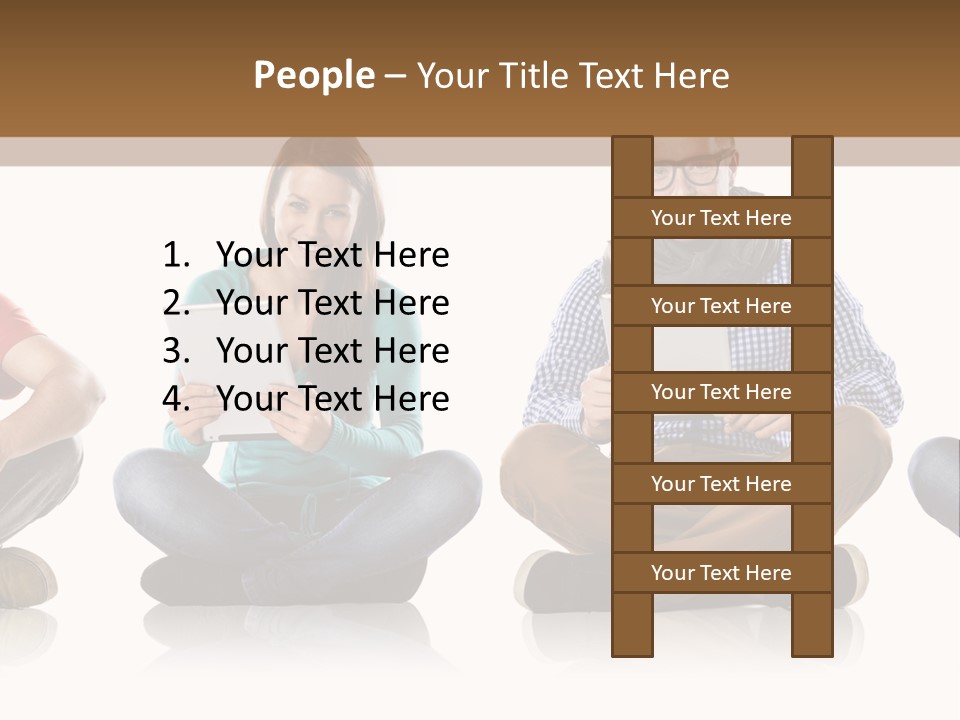 Studio Female Happy PowerPoint Template