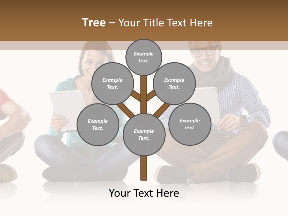 Studio Female Happy PowerPoint Template