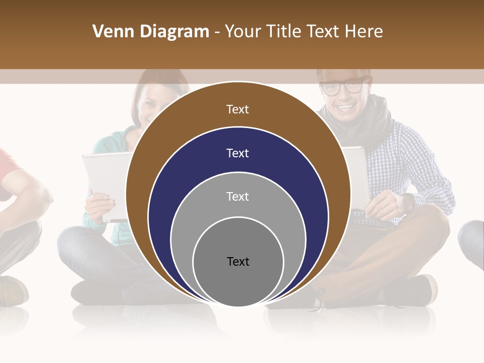 Studio Female Happy PowerPoint Template