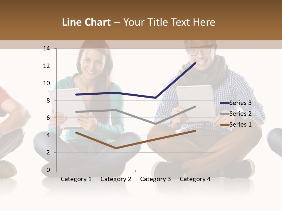 Studio Female Happy PowerPoint Template