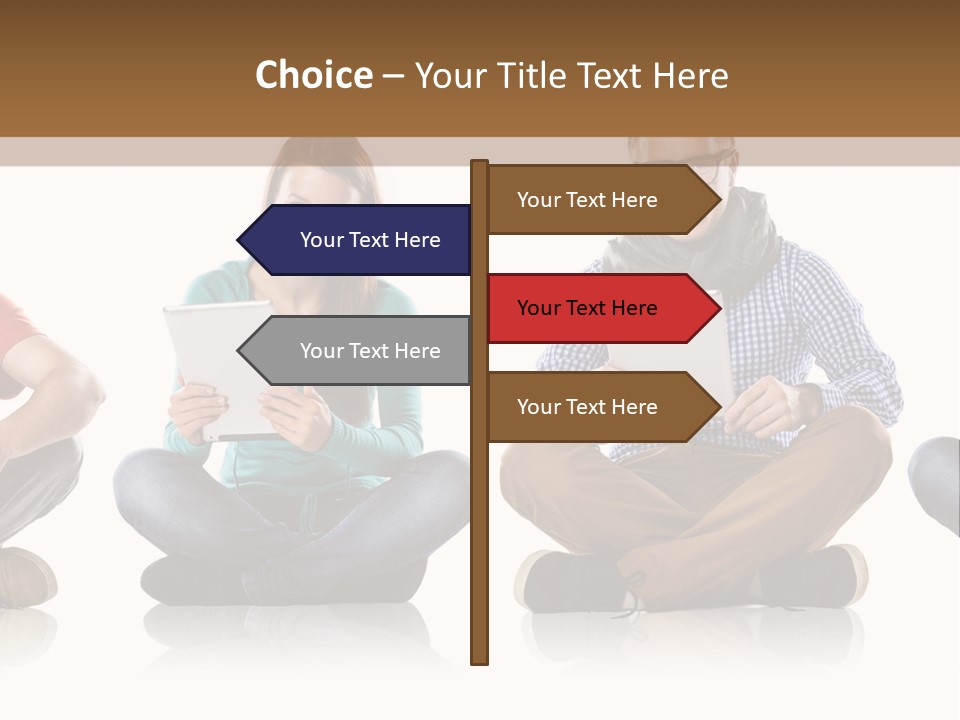 Studio Female Happy PowerPoint Template