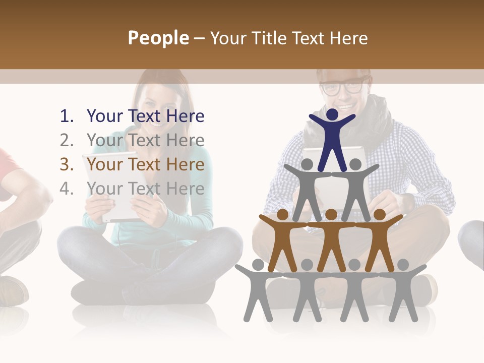 Studio Female Happy PowerPoint Template