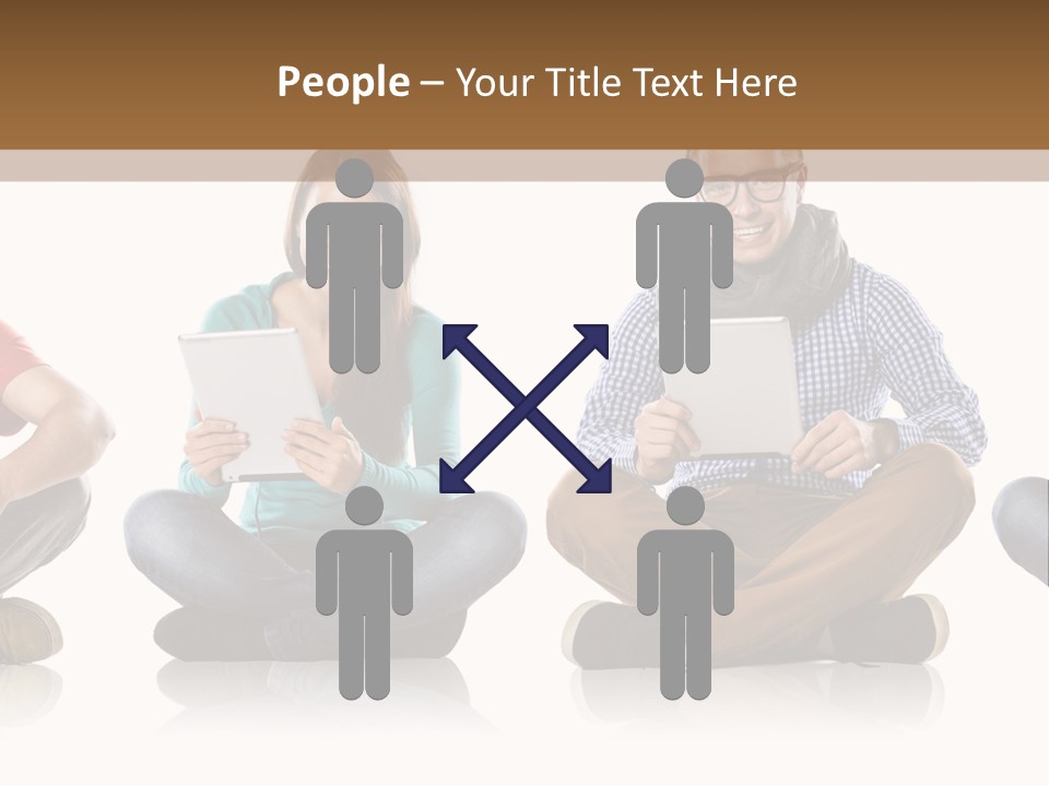 Studio Female Happy PowerPoint Template