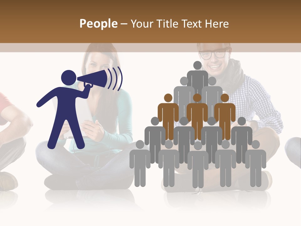 Studio Female Happy PowerPoint Template