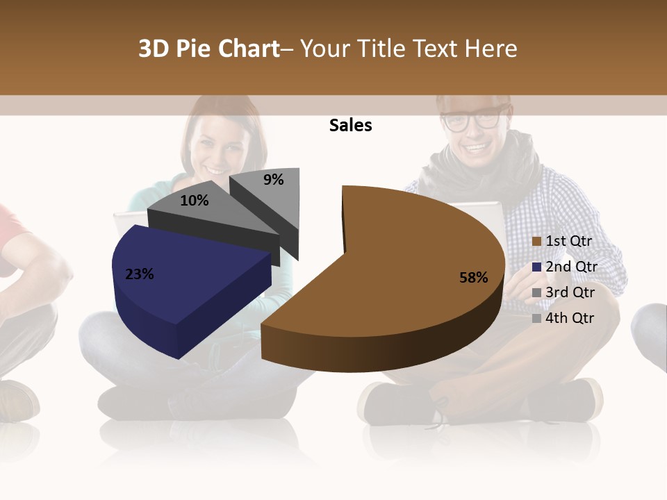 Studio Female Happy PowerPoint Template