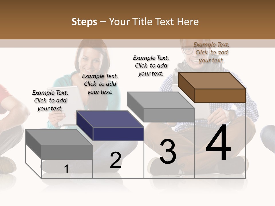 Studio Female Happy PowerPoint Template