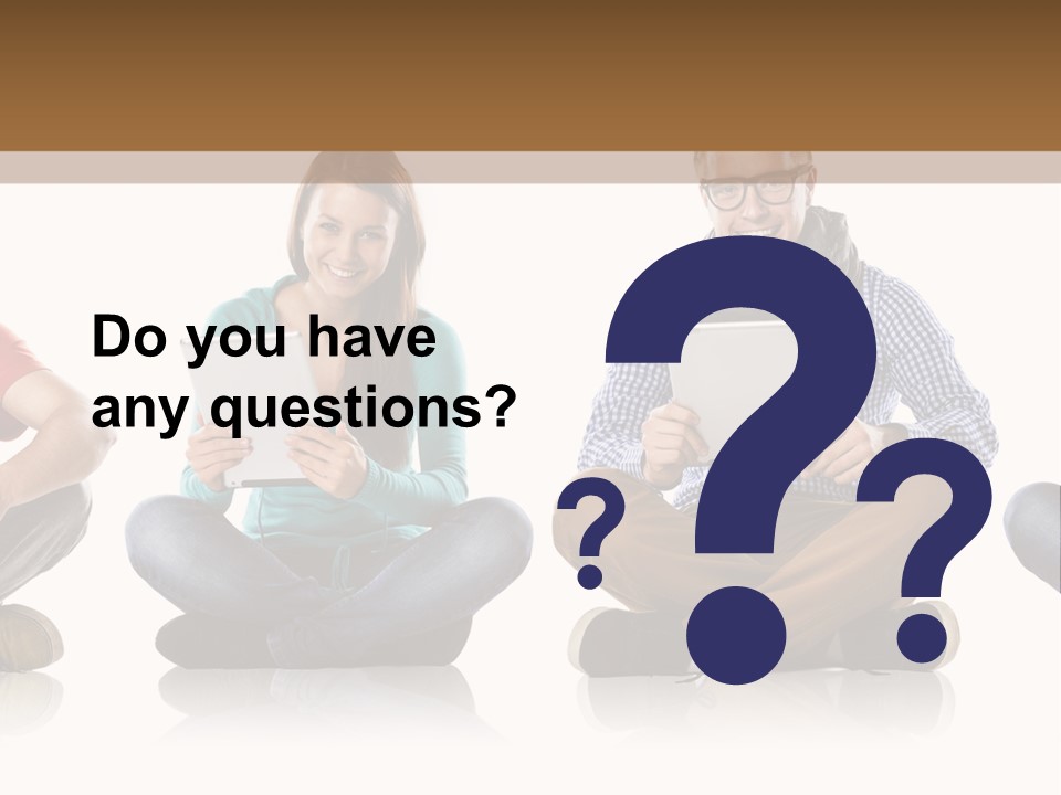 Studio Female Happy PowerPoint Template