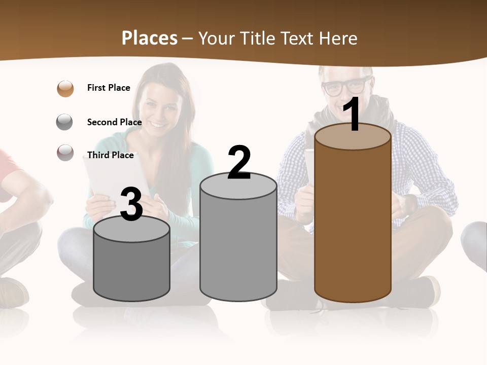 Person Mobile Casual PowerPoint Template