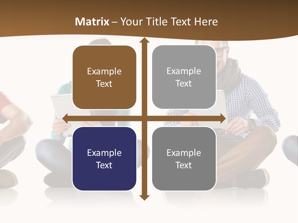 Person Mobile Casual PowerPoint Template