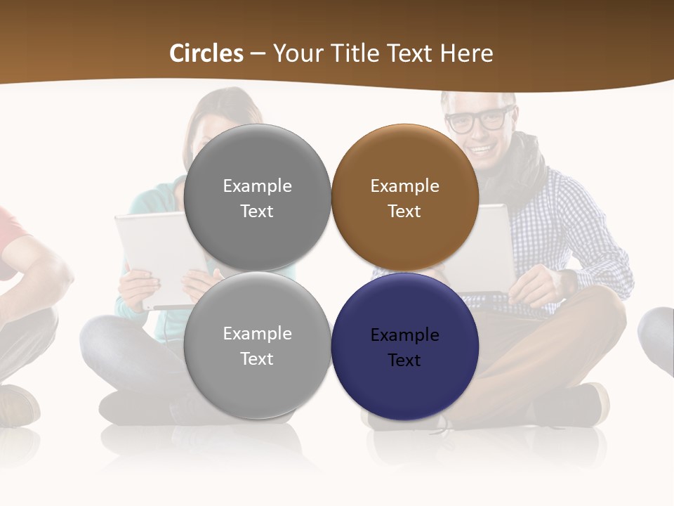 Person Mobile Casual PowerPoint Template