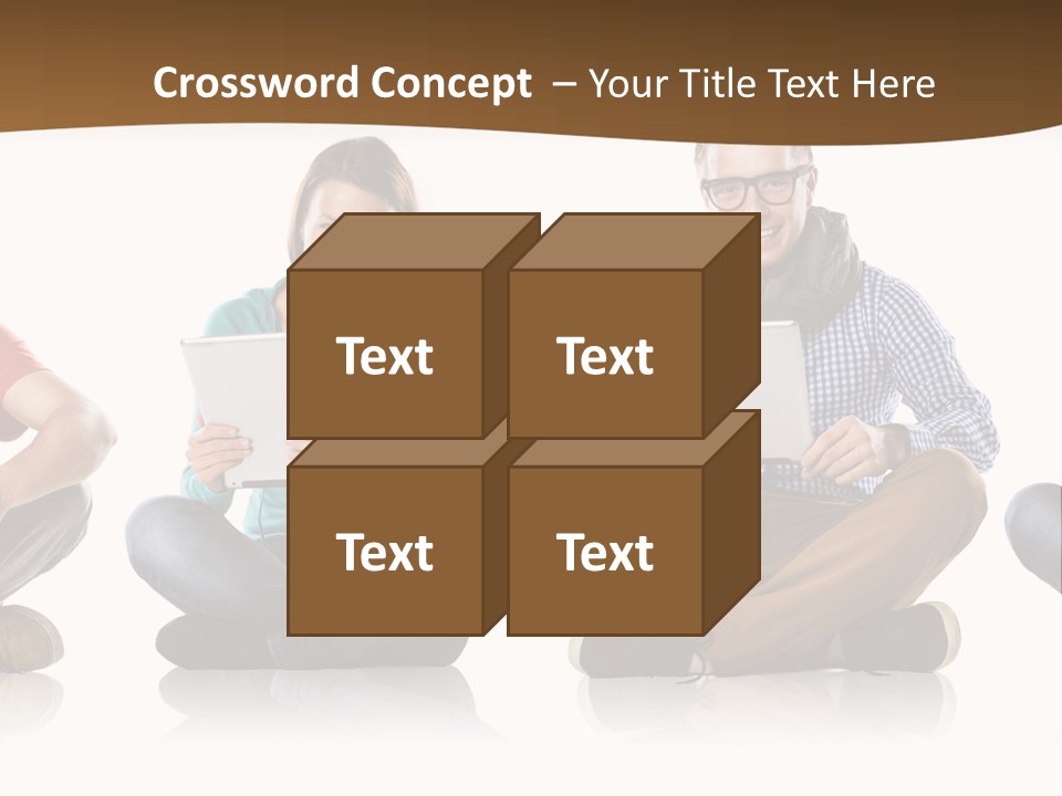 Person Mobile Casual PowerPoint Template