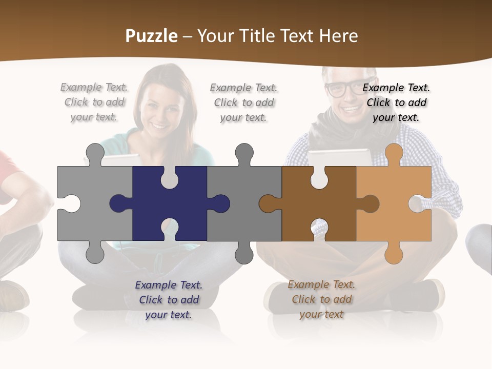 Person Mobile Casual PowerPoint Template