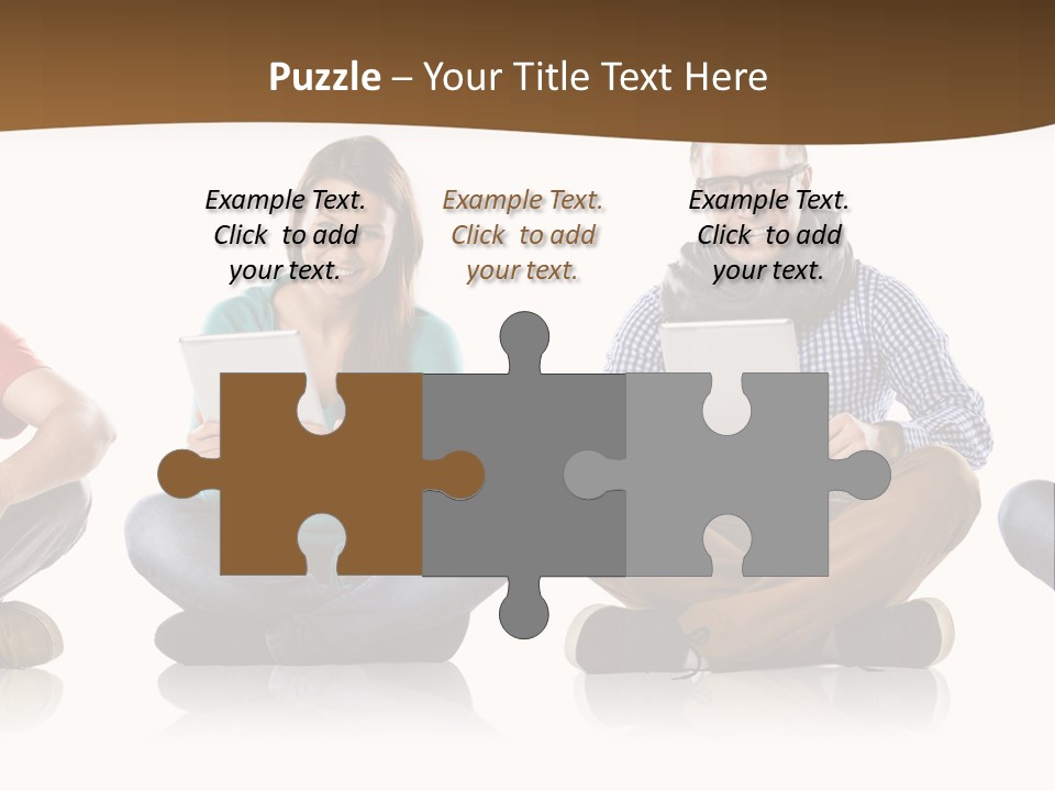 Person Mobile Casual PowerPoint Template