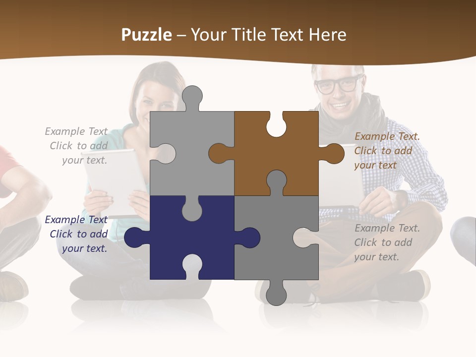 Person Mobile Casual PowerPoint Template
