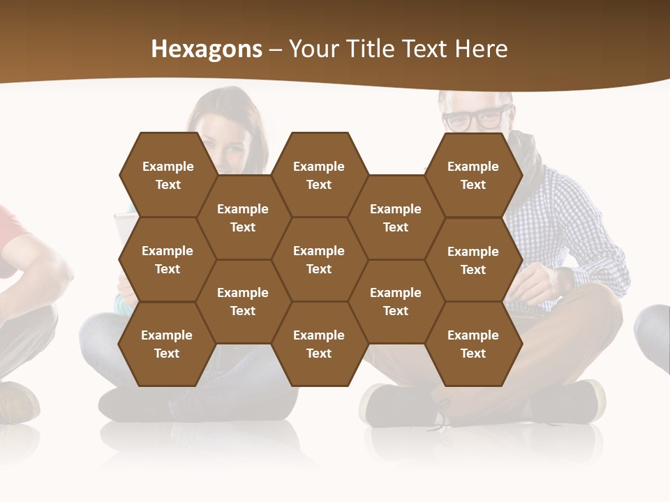Person Mobile Casual PowerPoint Template