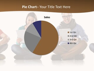 Person Mobile Casual PowerPoint Template