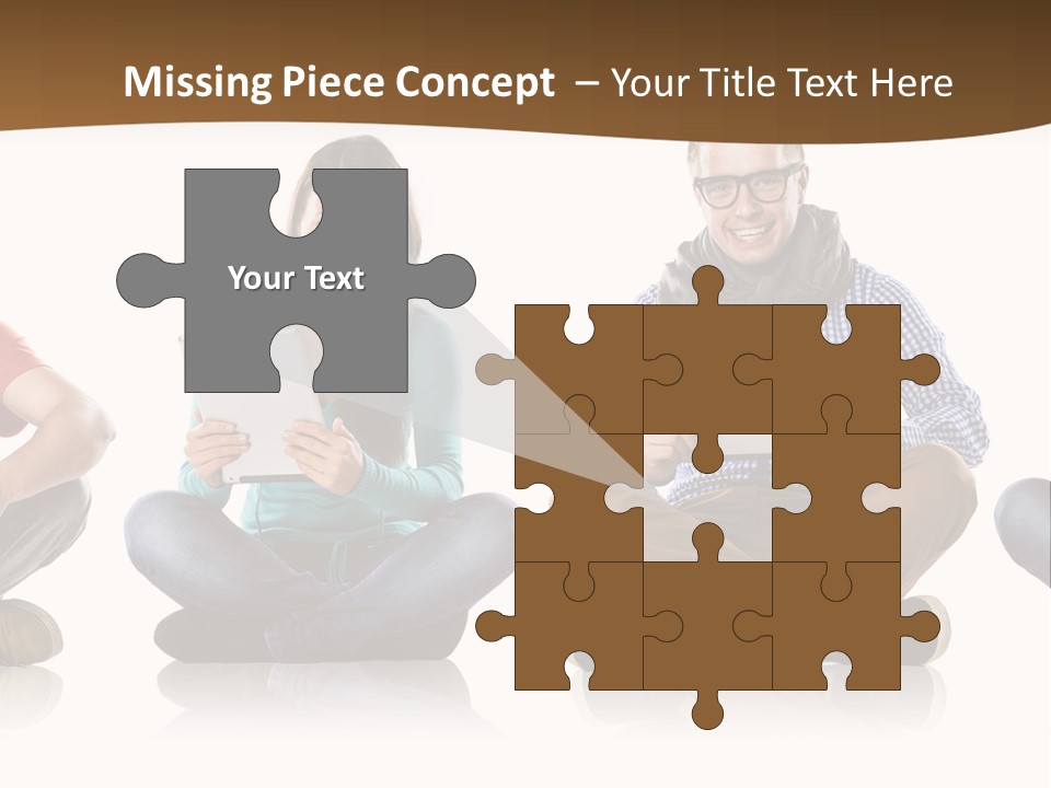 Person Mobile Casual PowerPoint Template