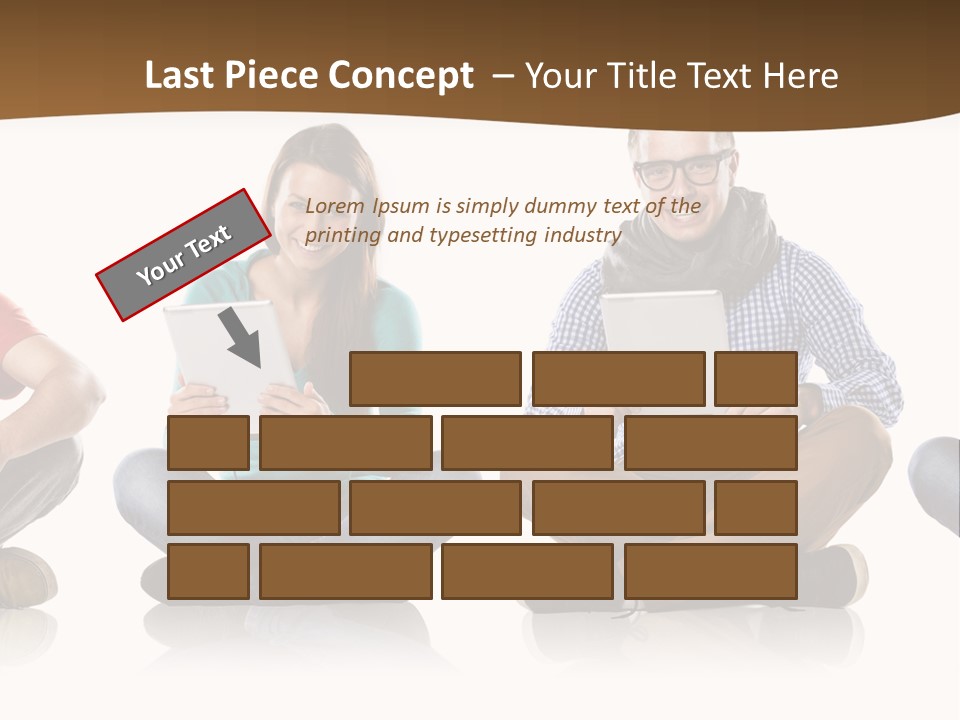 Person Mobile Casual PowerPoint Template