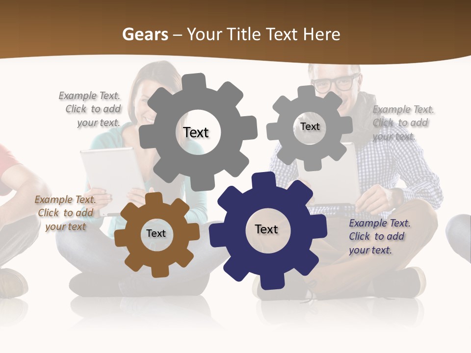 Person Mobile Casual PowerPoint Template