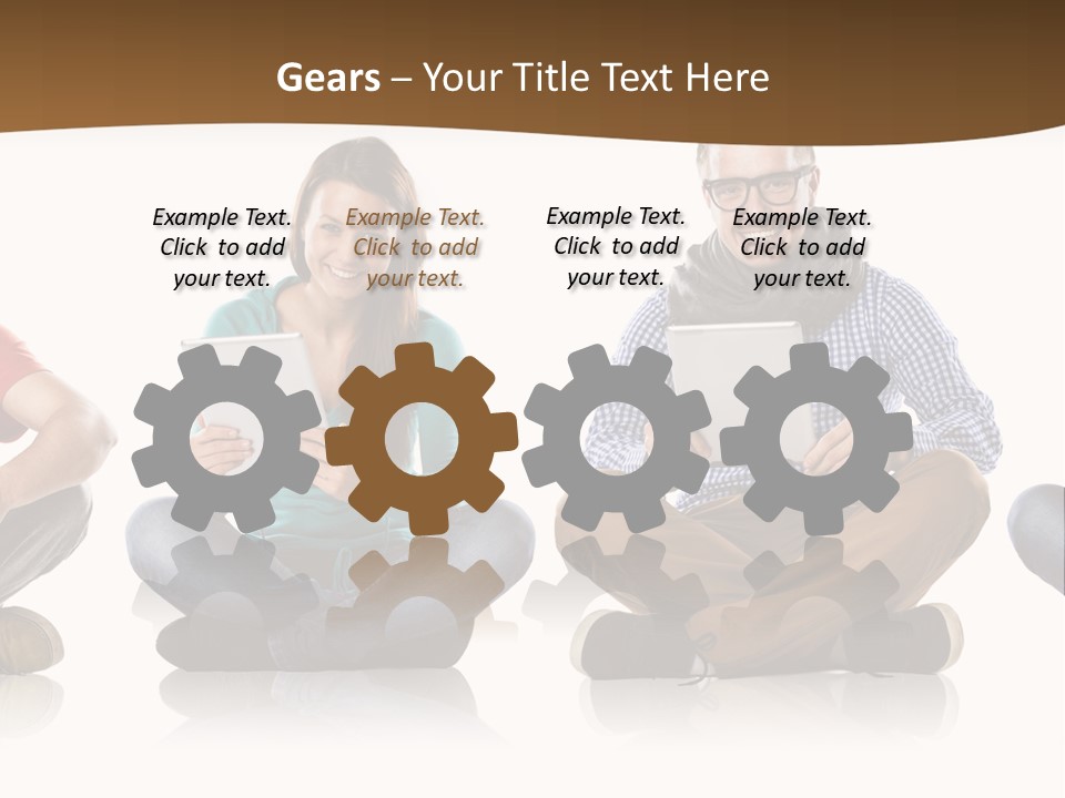 Person Mobile Casual PowerPoint Template