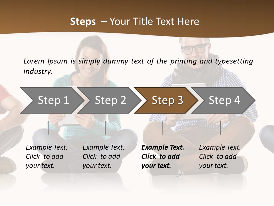Person Mobile Casual PowerPoint Template