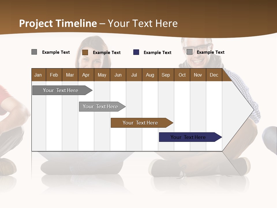 Person Mobile Casual PowerPoint Template