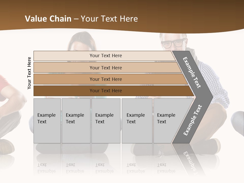 Person Mobile Casual PowerPoint Template