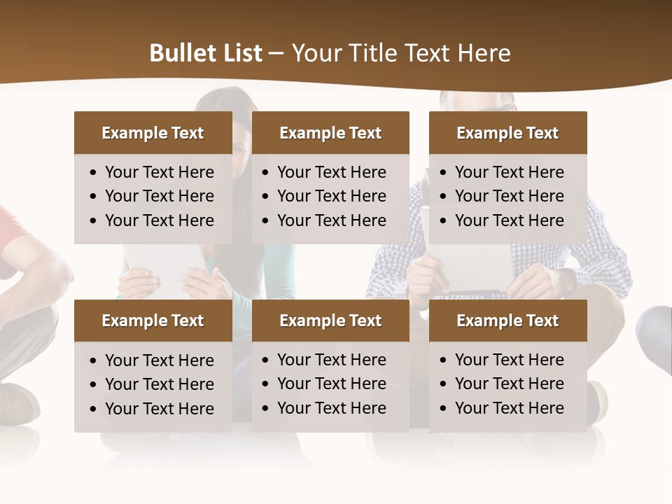 Person Mobile Casual PowerPoint Template
