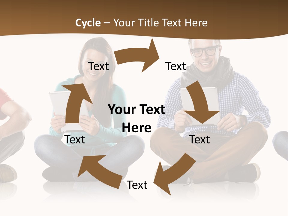 Person Mobile Casual PowerPoint Template