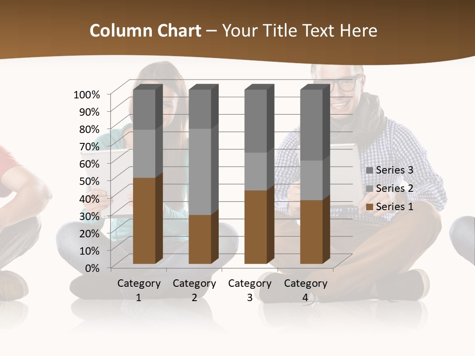 Person Mobile Casual PowerPoint Template