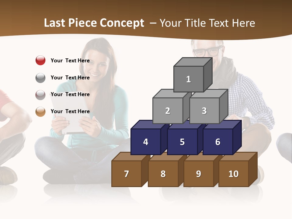 Person Mobile Casual PowerPoint Template