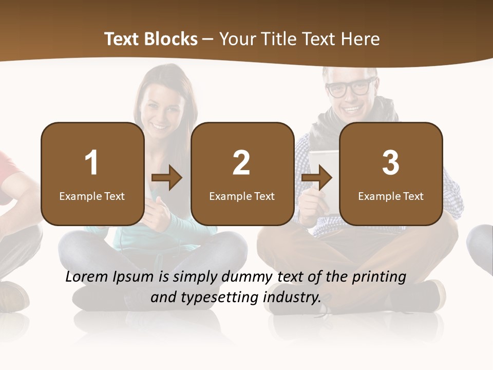 Person Mobile Casual PowerPoint Template