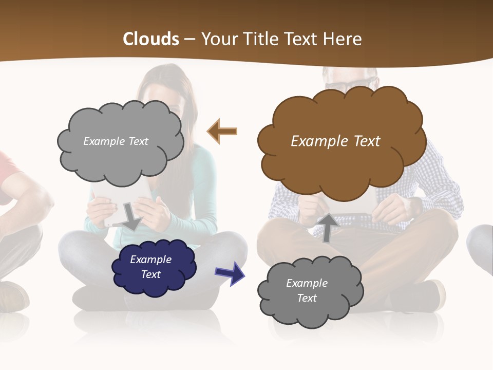 Person Mobile Casual PowerPoint Template