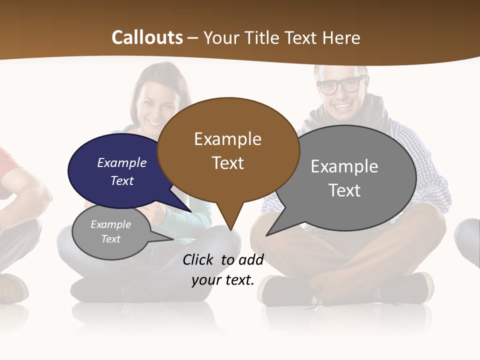 Person Mobile Casual PowerPoint Template